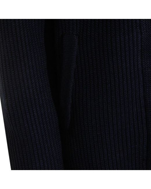 Herno Black Button Long Sleeve Sweater for men
