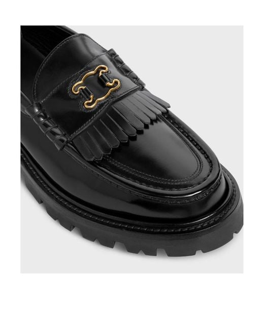 Céline Black Margaret Loafer With Triomphe Frame