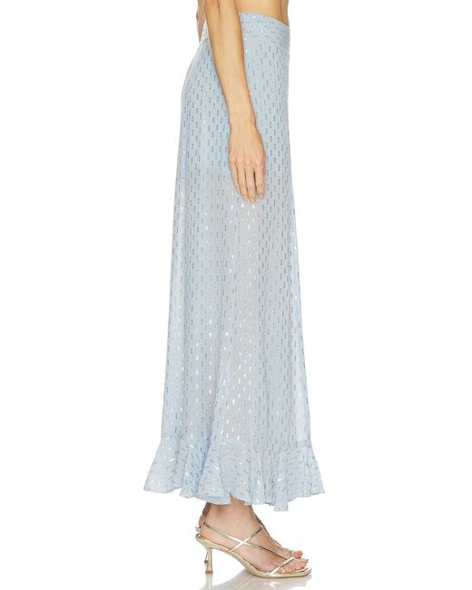 Zimmermann Blue Ruffled Trousers