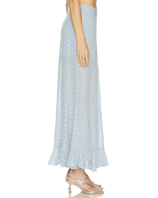 Zimmermann Blue Ruffled Trousers