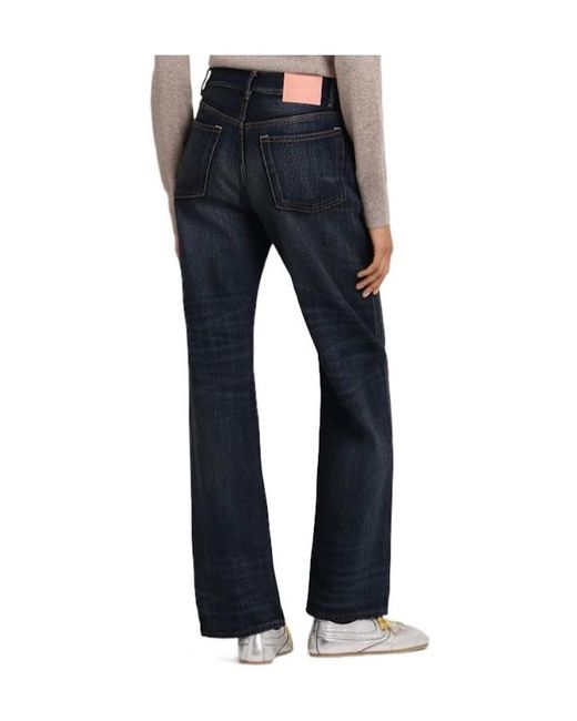 Acne Blue 5-Pocket Flared Denim Jeans