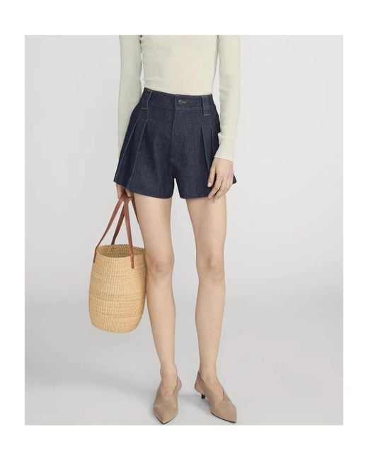 FRAME Blue The Structural Shorts