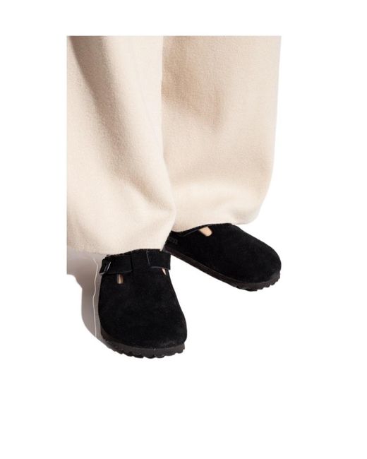 Birkenstock Black Boston Slip-On Mules