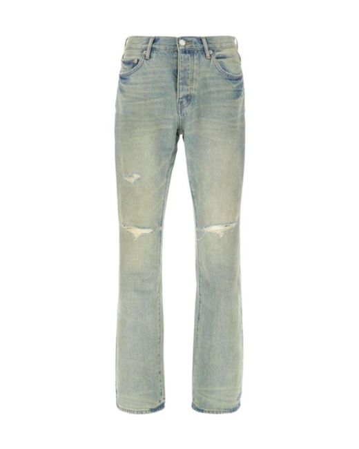 Purple Brand Gray Belt Loop Jeans for men