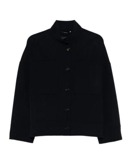Max Mara Black Pocket Button Jacket