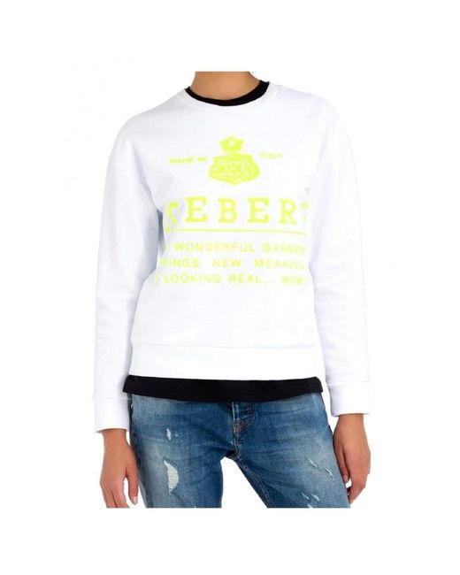 Iceberg White Logo Details Sweater for men