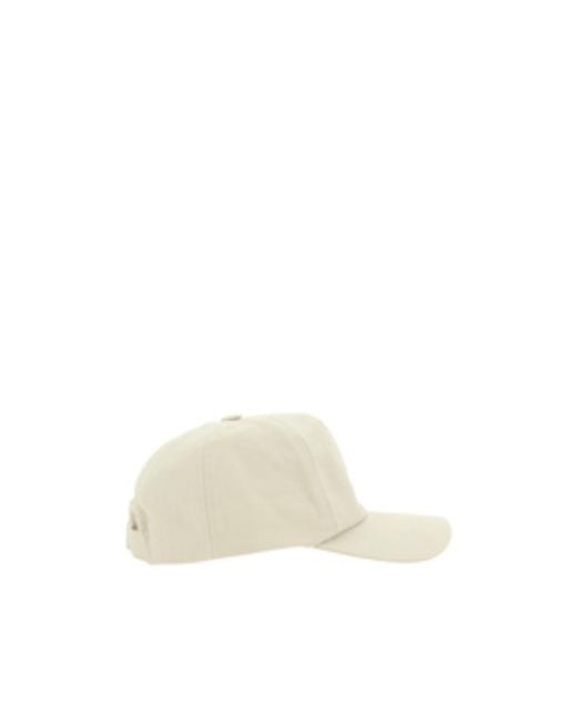 Isabel Marant White Glitter Logo Print Cap
