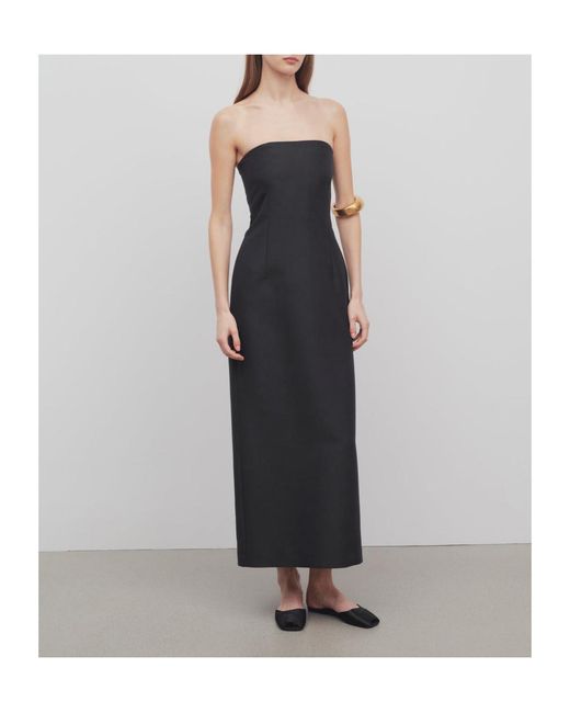 The Row Black Ward Dress