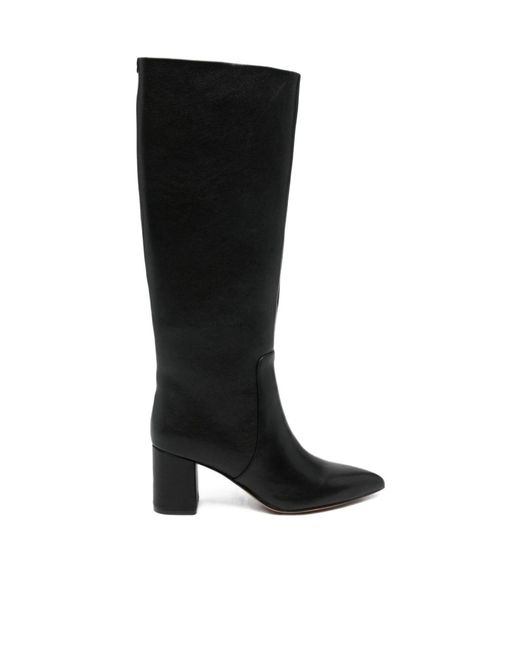 Twinset Black High Leather Boots