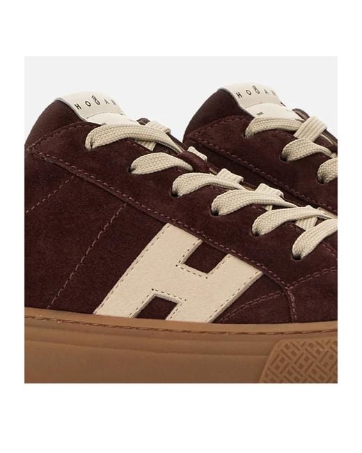 Hogan Brown Crosswind Low-Top Sneakers for men