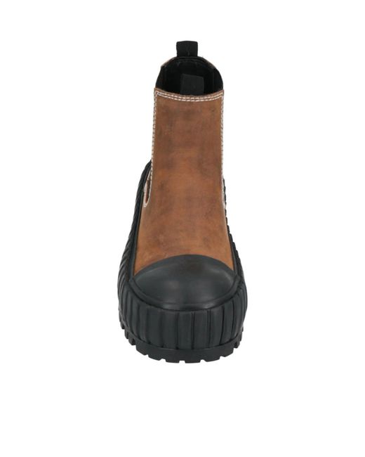 MM6 by Maison Margiela Black Two-Tone Platform Boots