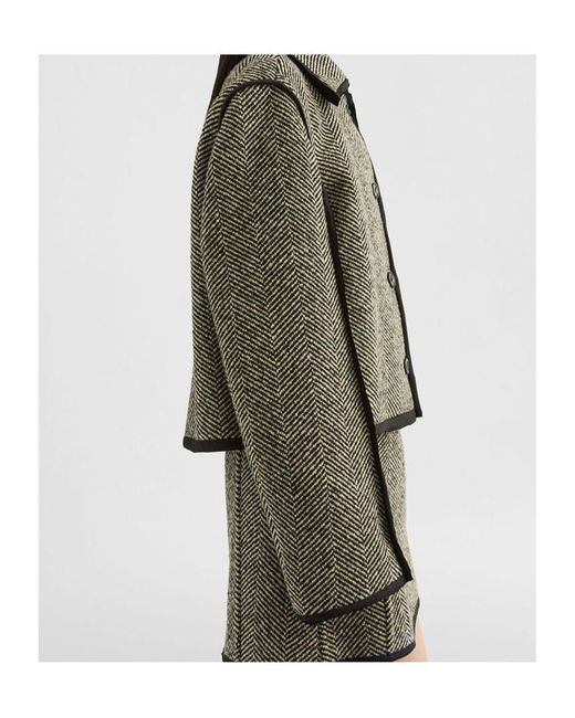 Jil Sander Green Wool Tweed Jacket