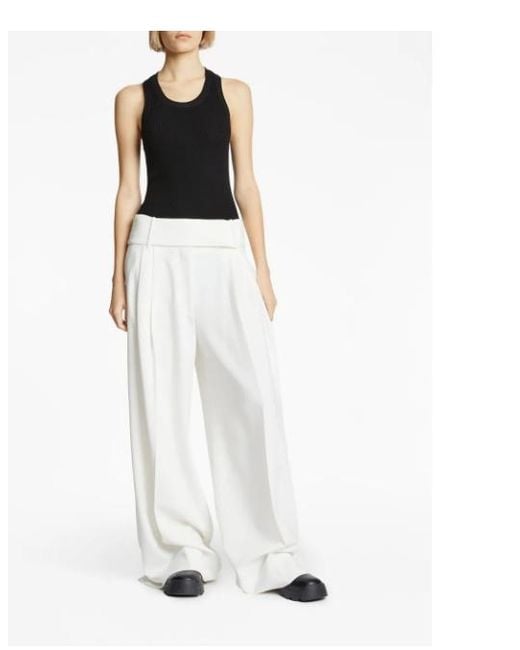 Proenza Schouler Black Matte Knitted Tank Top