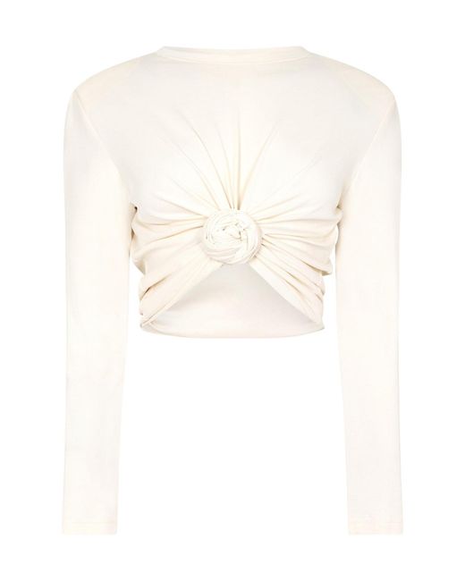 Magda Butrym White Versatile Long-Sleeve Shirt