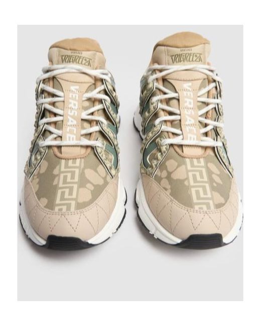 Versace White Trigreca Low-Cut Sneakers for men