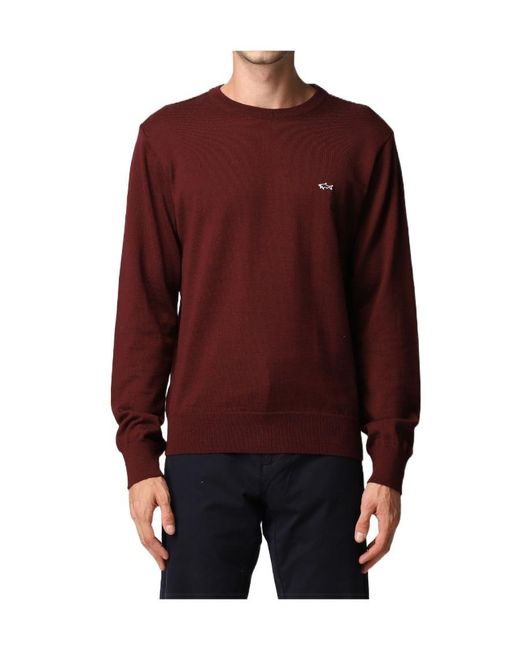 Paul & Shark Logo Embroidered Pullover for men