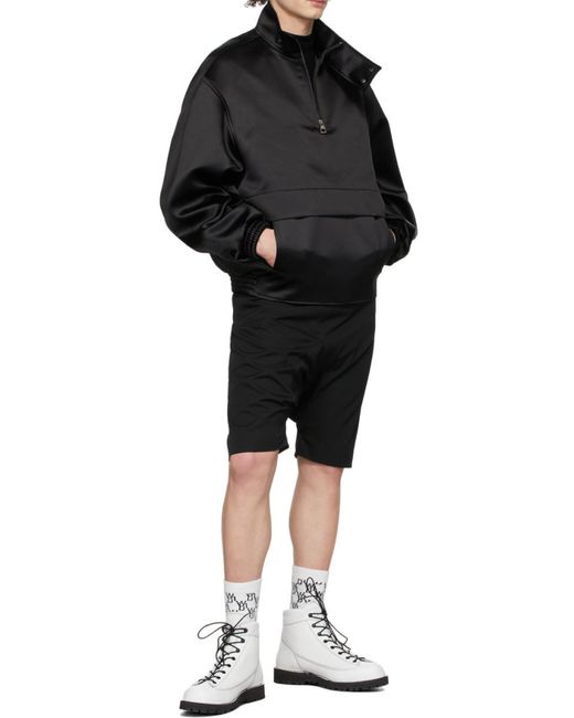 we11done Black Polyester Jacket for men