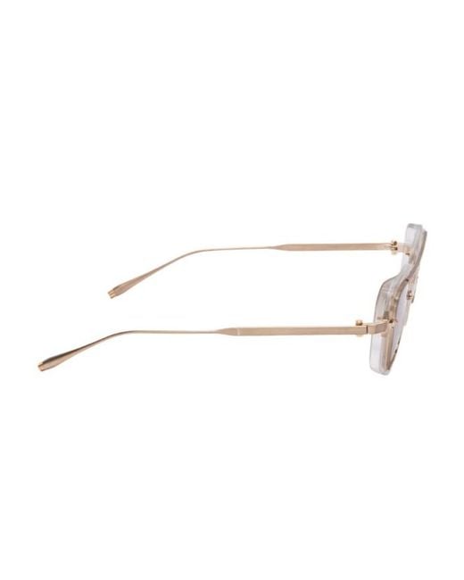 Akoni Pink Jura Geometric-Frame Sunglasses for men