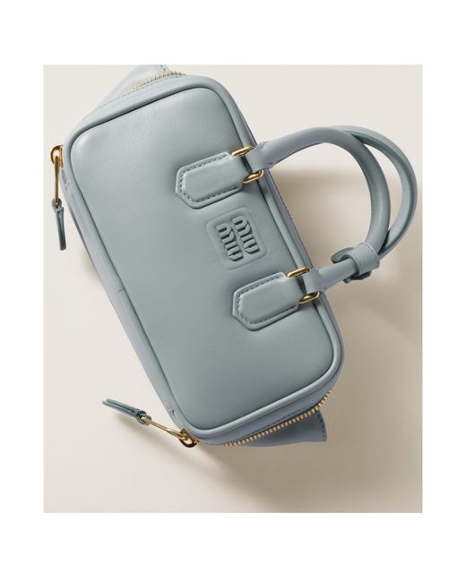 [MIU MIU]Arcadie leather mini-bag★送料・関税込み★ Black Arcadie Leather Mini-bag | Miu Miu