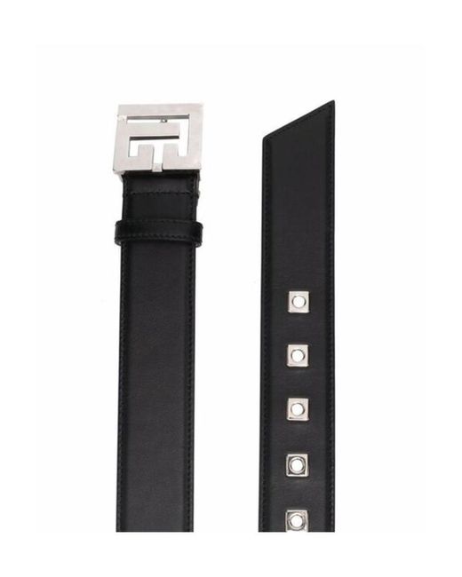 Balmain White Leather Pb Belt Belt for men