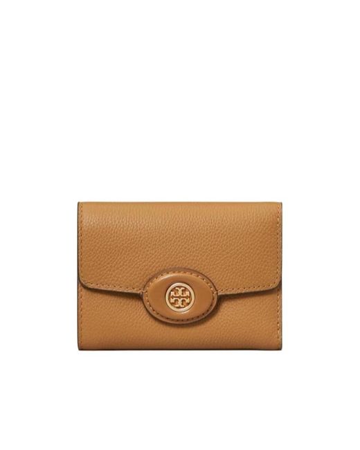 Tory Burch Natural Robinson Small Wallet