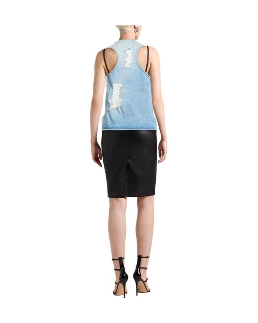 Maison Margiela Blue Lightwash Denim Gilet