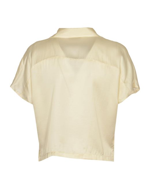 A.P.C. Natural Buttoned Short-Sleeved Shirt