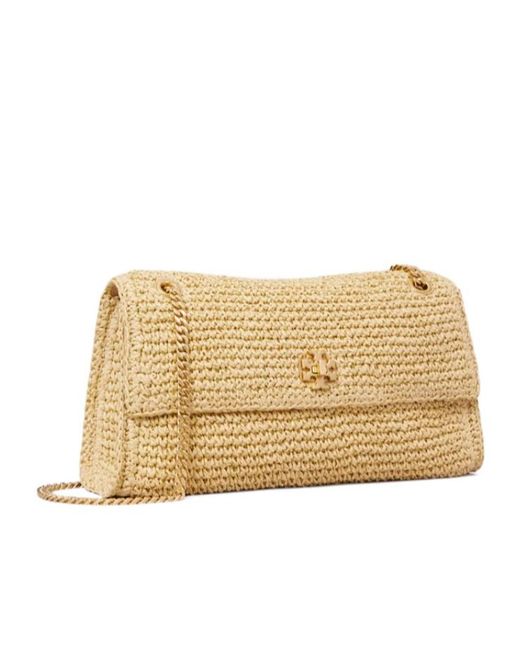 Tory Burch Natural Woven Chain Shoulder Bag