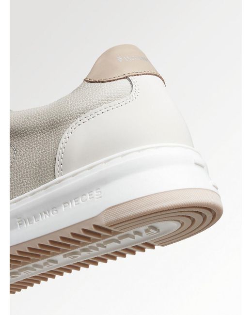 Filling Pieces White Lace-Up Sneakers for men