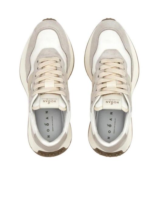 Hogan White H641 Low-Top Sneakers