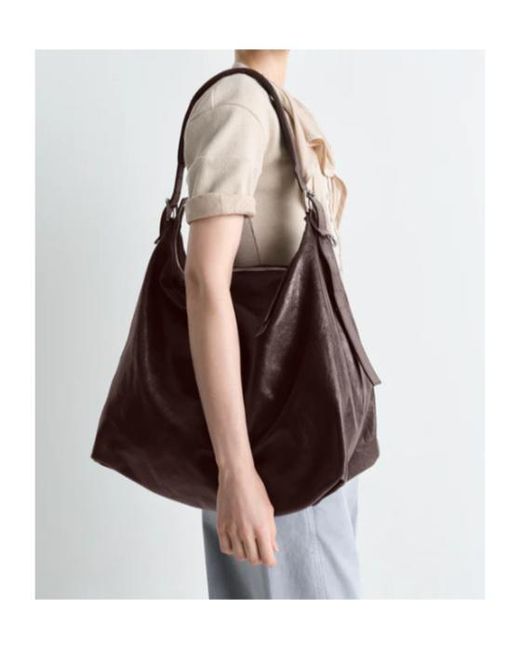 Lemaire Brown Belted Shoulder Bag