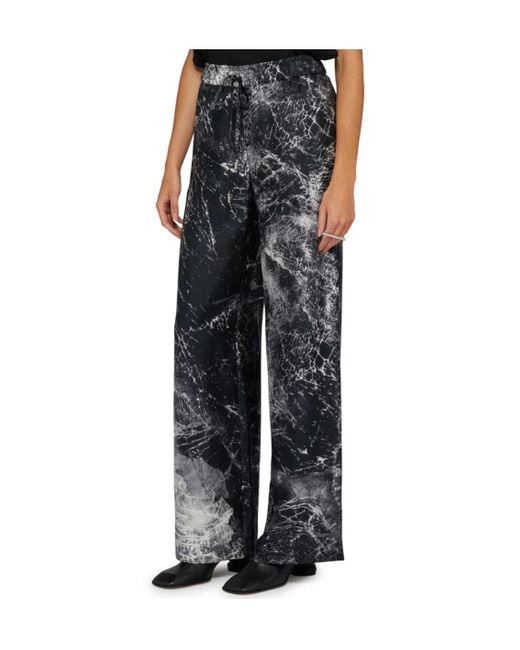 Alexander McQueen Gray Drawstring Casual Pants