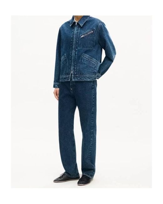 KENZO Blue Signature Genderless Japanese Denim Utility Jacket for men