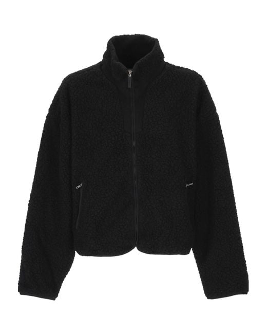 Entire studios Black Sherpa Zip Jacket for men