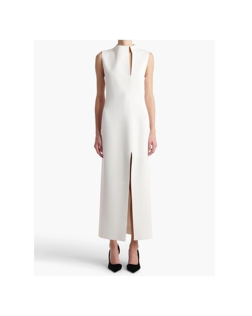 Khaite White Lowen Dress