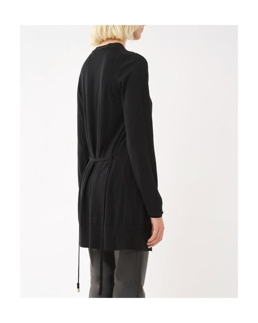 Chloé Black Chloé Belted Long-Sleeved Cardigan