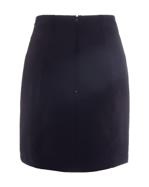 Elisabetta Franchi Blue High Waist Mini Skirt