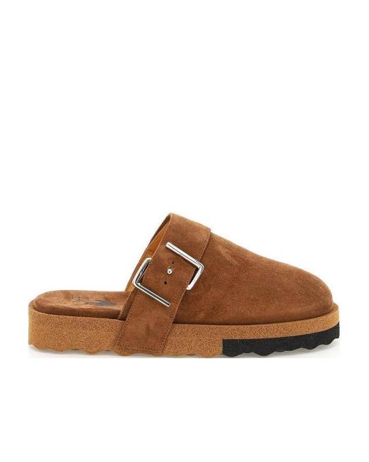 Off-White c/o Virgil Abloh Brown Comfort Mule Slippers for men