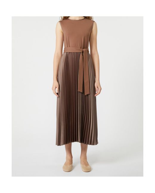Weekend by Maxmara Brown Sleeveless Jersey Dress