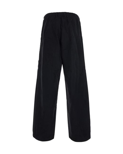 C P Company Black Cargo Casual Trousers for men
