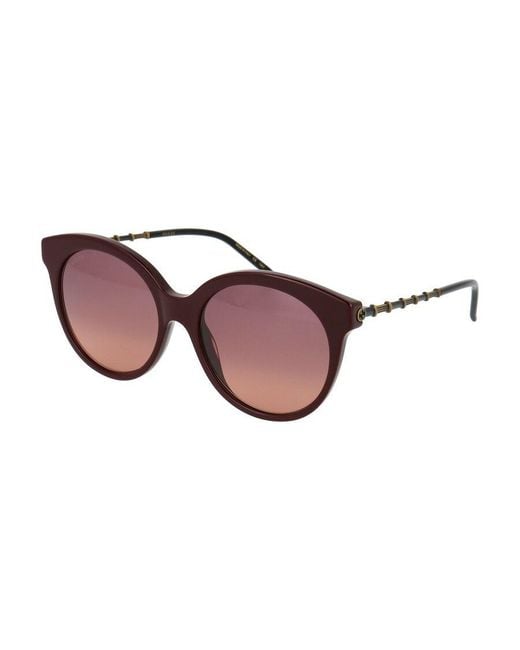 Gucci Pink Round Frame Sunglasses