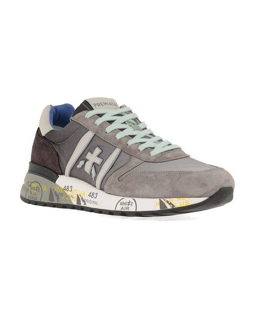 Premiata Gray Lander 4586 Casual Sports Shoes for men