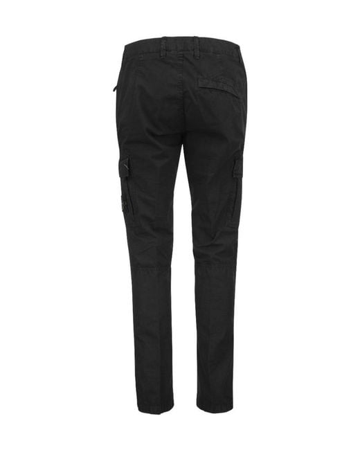 Stone Island Gray Slim-Fit Cargo Trousers for men