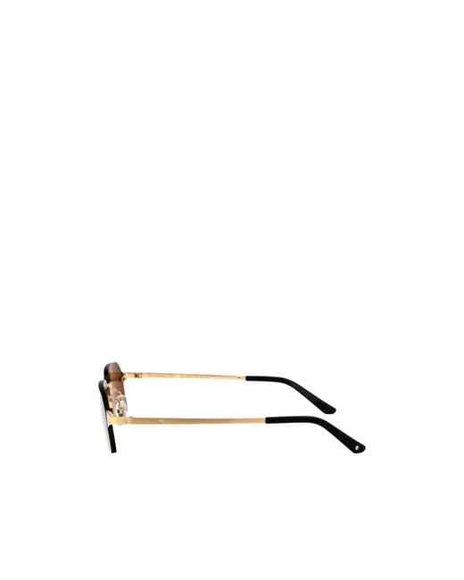 Cartier White Rectangular Frame Sunglasses for men