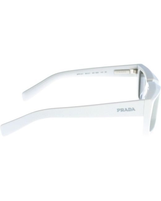 Prada Blue Eyewear Rectangular Frame Sunglasses for men