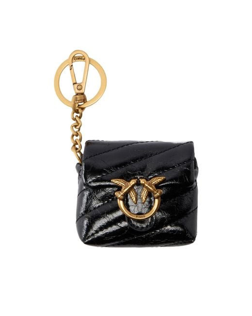 Pinko Black Love Bag Puff Airpods Case