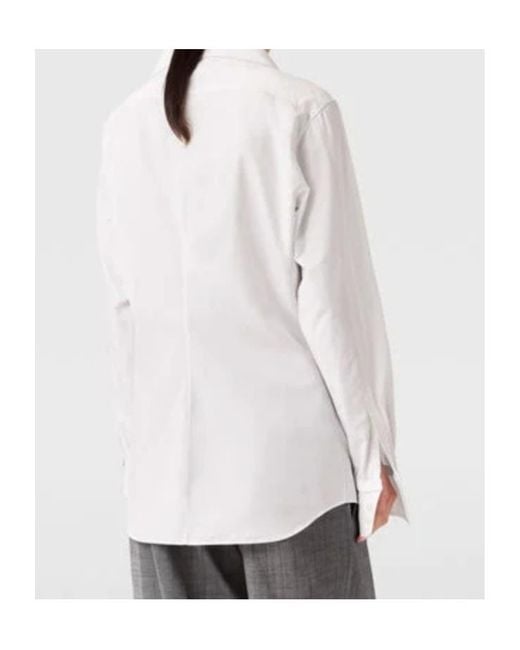 Stella McCartney White Long-Sleeved Button-Up Shirt