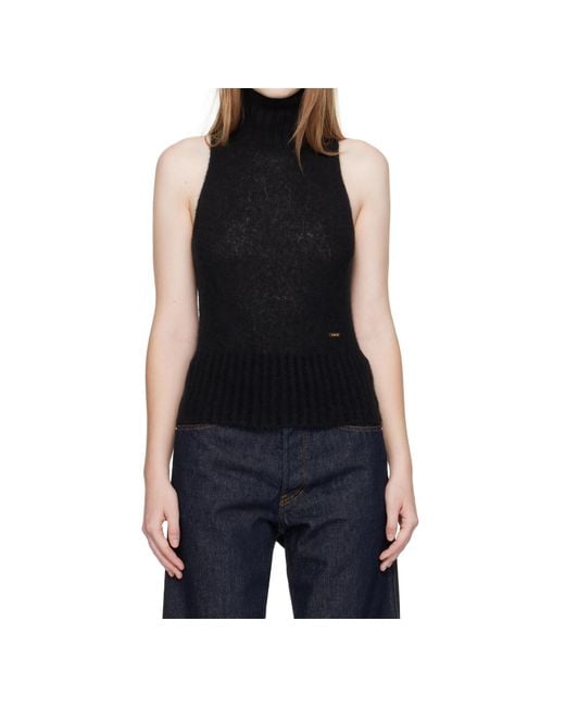 Tom Ford Black Logo-Plaque Vest