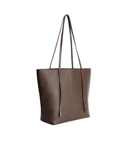 By Malene Birger Brown Abilso Square Tote Bag