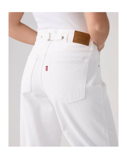 Levi's White Loose Taper Jeans